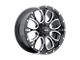 HELO HE879 Gloss Black Machined Wheel; 16x8; 0mm Offset (99-04 Mustang GT, V6)