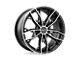 HELO HE907 Gloss Black Machined Wheel; 18x8 (16-24 Camaro, Excluding SS w/ 6-Piston Front Calipers & ZL1)