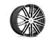 HELO HE880 Gloss Black Machined Face Wheel; 17x7.5 (2024 Mustang)