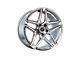 Heritage Wheel EBISU MonoC Silver Wheel; 18x8.5 (15-23 Mustang EcoBoost w/o Performance Pack, V6)