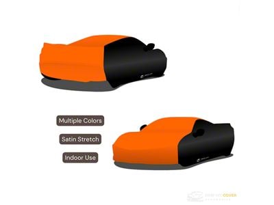 Hero Covers Two-Tone Indoor Car Cover; Orange/Black (Universal; Some Adaptation May Be Required)