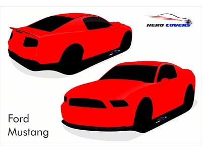 Hero Covers Silhouette Indoor Car Cover; Red (05-14 Mustang)