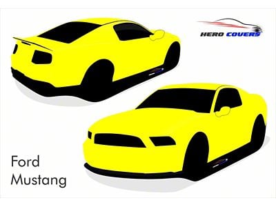 Hero Covers Silhouette Indoor Car Cover; Yellow (05-14 Mustang)