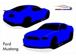 Hero Covers Silhouette Outdoor Car Cover; Blue (05-14 Mustang)