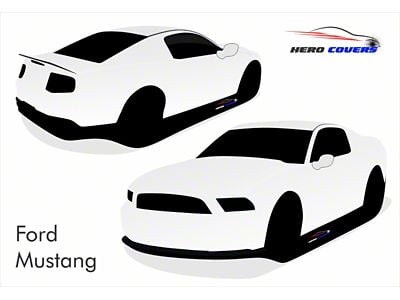 Hero Covers Silhoutte Indoor Car Cover; White (15-23 Mustang)