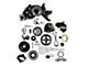 Holley Mid-Mount Race Accessory Drive System Kit with Power Steering Pump; Black (16-24 Camaro LT1, SS)