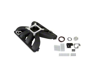 Holley GEN III HEMI Single Plane Intake Manifold for Sniper EFI/Carb; Black (09-23 V8 HEMI Charger, Excluding 6.2L)