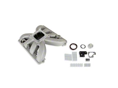 Holley GEN III HEMI Single Plane Intake Manifold for Sniper EFI/Carb; Satin (09-23 V8 HEMI Charger, Excluding 6.2L)