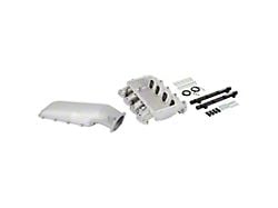 Holley EFI Lo-Ram Intake Manifold Kit and Port Injection Fuel Rails; Satin (16-24 Camaro LT1, SS)