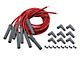 Holley EFI Universal Cut-to-Fit Spark Plug Wire Set; Red/Gray Boots (98-15 V8 Camaro)