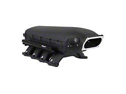 Holley EFI Hi-Ram Intake Manifold with 2007-2014 GT500 Throttle Body Mount; Black (11-23 Mustang GT, GT350)