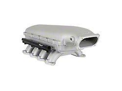 Holley EFI Hi-Ram Intake Manifold with 2007-2014 GT500 Throttle Body Mount; Satin (11-23 Mustang GT, GT350)