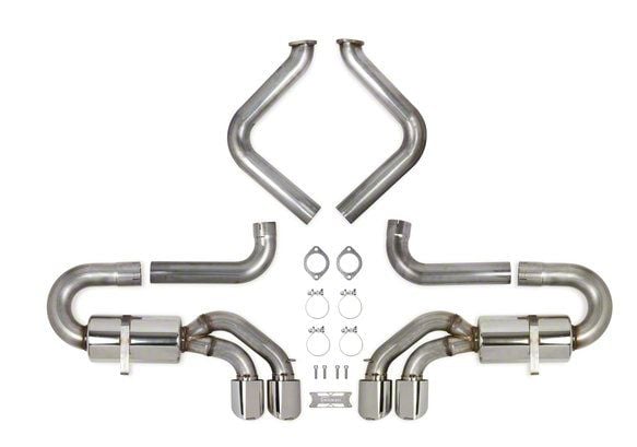 Hooker Blackheart Corvette Axle Back Exhaust System With Polished Tips 70401343 Rhkr 97 04