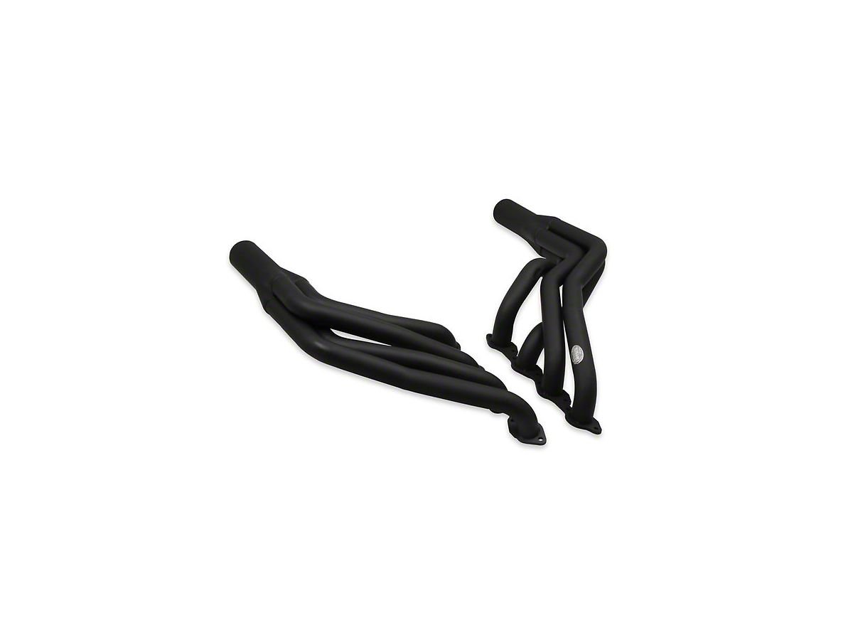 Hooker BlackHeart Mustang 2-1/8-Inch Racing Heart Big Block Chevy Swap Long  Tube Headers; Black Painted 6234HKR (79-04 Mustang) - Free Shipping