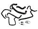 HPS Silicone Radiator and Heater Coolant Hose Kit; Black (12-14 6.4L HEMI Charger)
