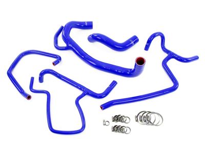 HPS Silicone Radiator and Heater Coolant Hose Kit; Blue (12-14 6.4L HEMI Charger)
