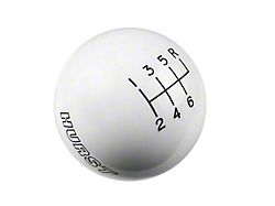 Hurst 6-Speed Shift Knob; White (97-04 Corvette C5)