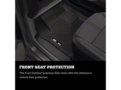 Husky Liners X-Act Contour Front Floor Liners; Black (15-23 RWD Challenger)