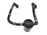 J&L 3.0 Oil Separator; Black Anodized; Passenger Side (18-23 Mustang GT)