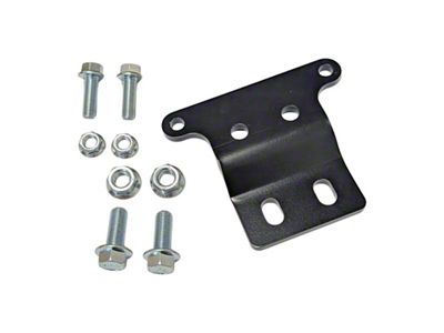 J&M 4L60/4L70 Transmission Crossmember Bracket; Black (98-02 Camaro)