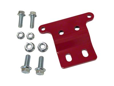 J&M 4L60/4L70 Transmission Crossmember Bracket; Red (98-02 Camaro)