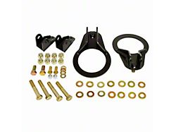 J&M Rear Upper and Lower Coil-Over Bracket Kit; Black (93-02 Camaro)