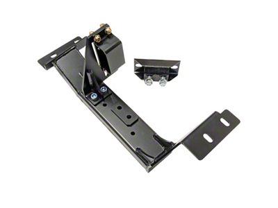 J&M T56 Magnum Transmission Crossmember with Torque Arm Relocation Bracket; Black (98-02 Camaro)