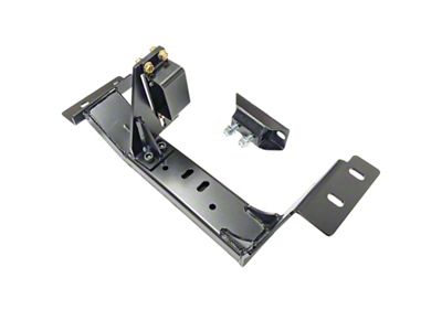 J&M T56 Transmission Crossmember with Torque Arm Relocation Bracket; Black (98-02 Camaro)