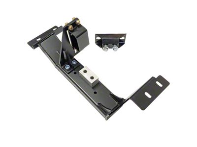 J&M TH400/T2004R Transmission Crossmember with Torque Arm Relocation Bracket; Black (98-02 Camaro)