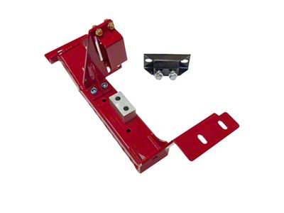 J&M TH400/T2004R Transmission Crossmember with Torque Arm Relocation Bracket; Red (98-02 Camaro)