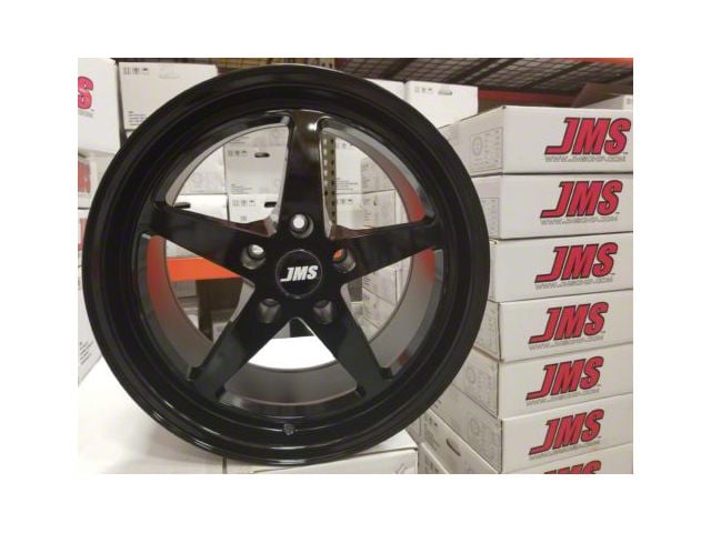 JMS Avenger Series Black Clear Wheel; Rear Only; 17x10 (06-10 RWD Charger)