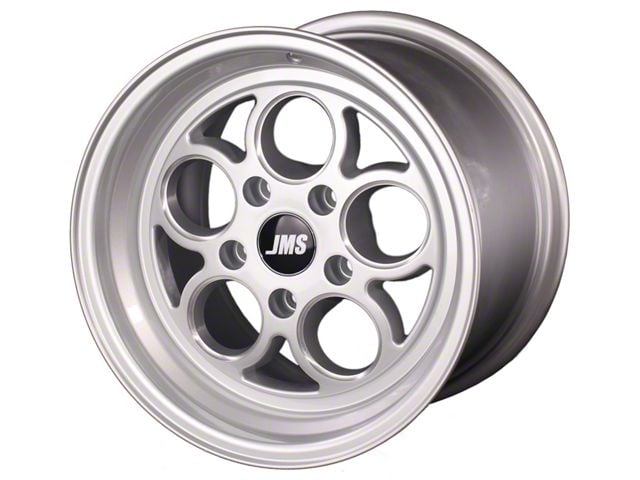 JMS Savage Series Silver Clear with Diamond Cut Wheel; Front Only; 17x4.5 (06-10 RWD Charger)
