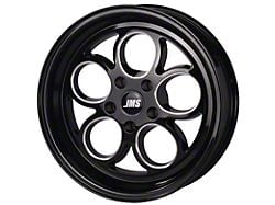 JMS Savage Series Gloss Black Machined Wheel; Rear Only; 17x10 (93-02 Camaro)