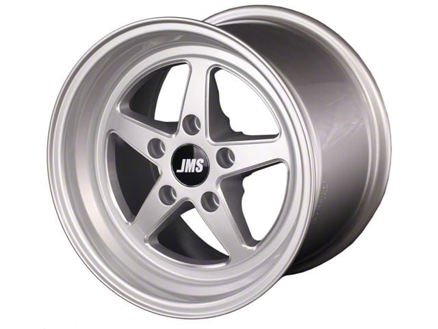 JMS Avenger Series Silver Clear with Diamond Cut Wheel; Front Only; 17x4.5 (11-23 RWD Charger, Excluding SRT Hellcat)