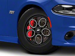 JMS Savage Series Black Clear with Diamond Cut Wheel; Front Only; 17x4.5 (11-23 RWD Charger, Excluding SRT Hellcat)