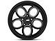 JMS Savage Series Black Clear with Diamond Cut Wheel; Rear Only; 17x10 (11-23 RWD Charger)