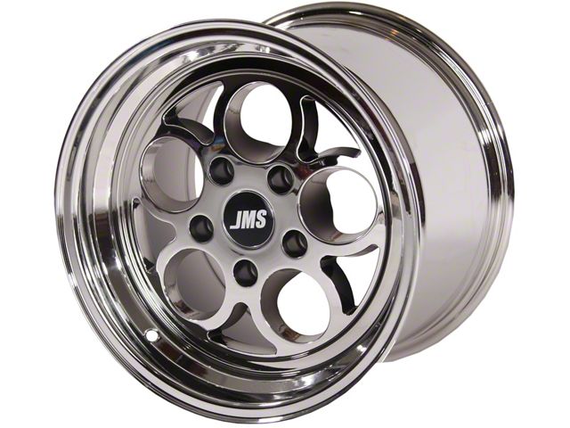 JMS Savage Series White Chrome Wheel; Rear Only; 17x10 (11-23 RWD Charger)