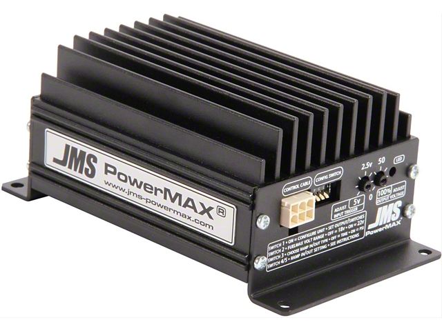 JMS PowerMAX V2 FuelMAX Fuel Pump Voltage Booster; Universal Single Output (14-24 Corvette C7 & C8)