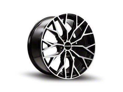 Kalon Inferno Gloss Black with Machined Face Wheel; 18x8; 38mm Offset (05-09 Mustang GT, V6)