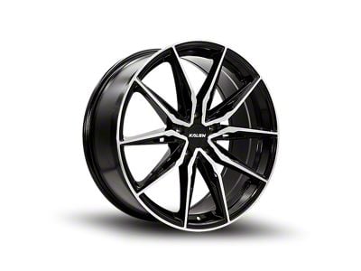 Kalon Cypher Gloss Black with Machined Face Wheel; 18x8; 35mm Offset (10-14 Mustang GT w/o Performance Pack, V6)