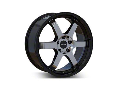 Kalon Suzuka Gloss Black with Machined Face Wheel; 18x8; 38mm Offset (94-98 Mustang)