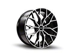 Kalon Inferno Gloss Black with Machined Face Wheel; 20x9; 18mm Offset (08-23 RWD Challenger, Excluding Widebody)