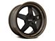 Klutch SL5 Matte Black with Bronze Lip Wheel; 18x9; 35mm Offset (11-23 AWD Charger)