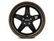 Klutch SL5 Matte Black with Bronze Lip Wheel; 18x9; 35mm Offset (11-23 AWD Charger)