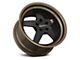 Klutch SL5 Matte Black with Bronze Lip Wheel; 18x9; 35mm Offset (11-23 AWD Charger)