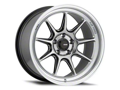 Konig Countergram Hyper Chrome with Machined Lip Wheel; 18x9.5; 35mm Offset (10-14 Mustang GT w/o Performance Pack, V6)