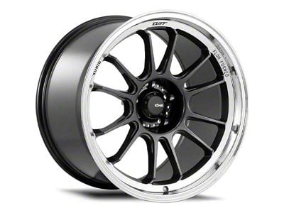 Konig Hypergram Metallic Carbon with Machined Lip Wheel; 17x8; 35mm Offset (10-14 Mustang GT w/o Performance Pack, V6)