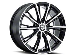 Konig Impression Gloss Black with Machined Face Wheel; 18x8 (17-23 AWD Challenger)