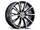 Konig Impression Gloss Black with Machined Face Wheel; 18x8 (17-23 AWD Challenger)