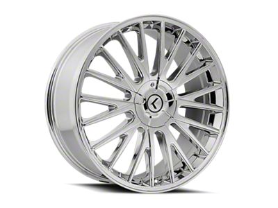 Kraze Double Down Chrome Wheel; 17x8; 38mm Offset (05-09 Mustang GT, V6)